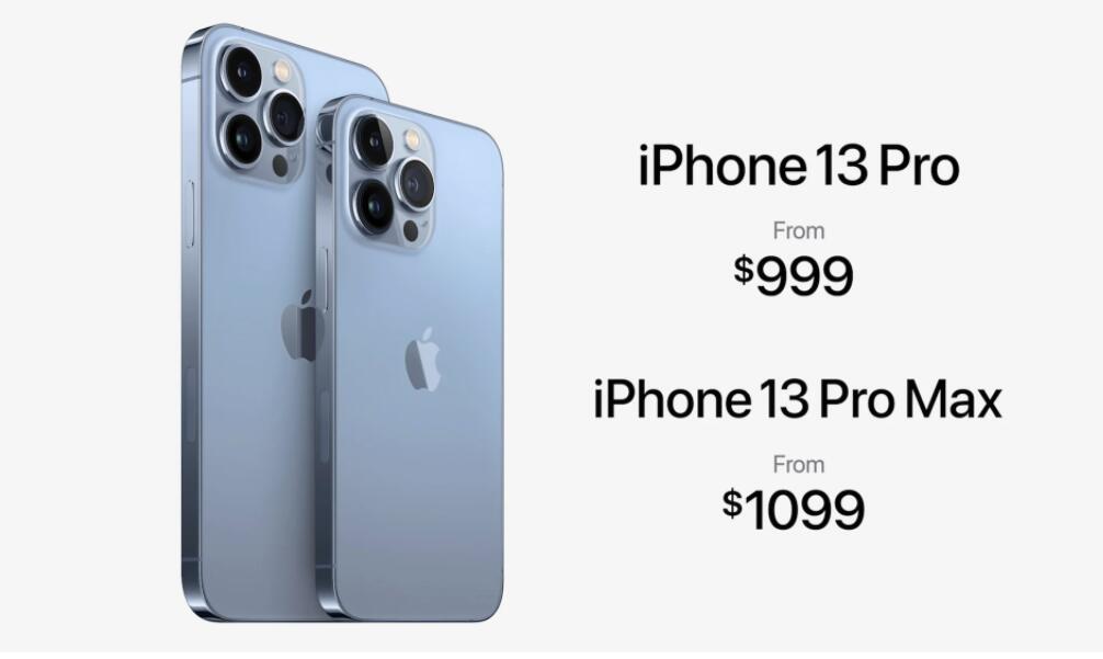 苹果iPhone 13 Pro和iPhone 13 Pro Max照相大升级